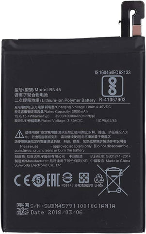 BATTERIE BN45 XIAOMI  RedMi Note 5 Pro / Mi2S / Mi Note 2