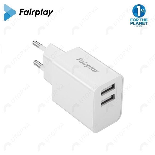 Chargeur 2 USB - 12W (Blanc) - PhoneFix